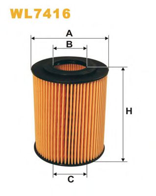WL7416 WIX+FILTERS Lubrication Oil Filter