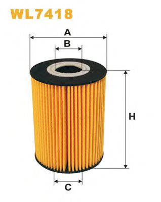WL7418 WIX+FILTERS Lubrication Oil Filter