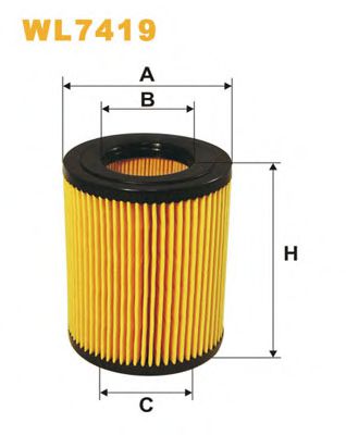 WL7419 WIX+FILTERS Lubrication Oil Filter