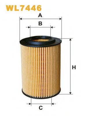 WL7446 WIX+FILTERS Lubrication Oil Filter