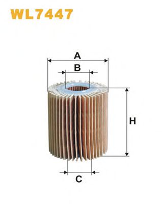 WL7447 WIX+FILTERS Lubrication Oil Filter