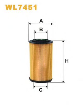 WL7451 WIX+FILTERS Lubrication Oil Filter