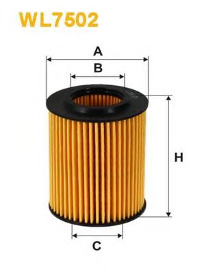 WL7502 WIX+FILTERS Lubrication Oil Filter