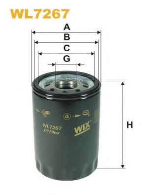 WL7267 WIX+FILTERS Oil Filter