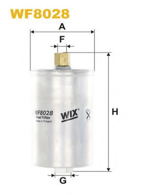 WF8028 WIX+FILTERS Система подачи топлива Топливный фильтр