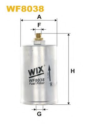 WF8038 WIX FILTERS Fuel filter