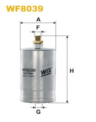 WF8039 WIX+FILTERS Fuel Supply System Fuel filter