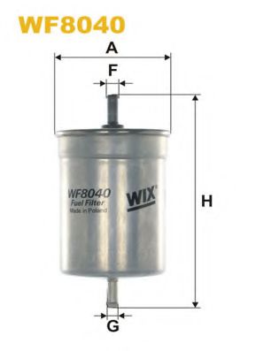 WF8040 WIX FILTERS Fuel filter