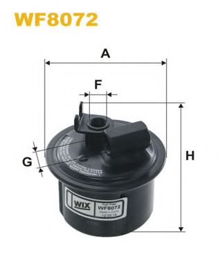 WF8072 WIX+FILTERS Fuel Supply System Fuel filter