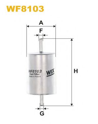 WF8103 WIX+FILTERS Fuel Supply System Fuel filter
