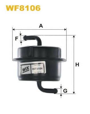 WF8106 WIX+FILTERS Fuel Supply System Fuel filter