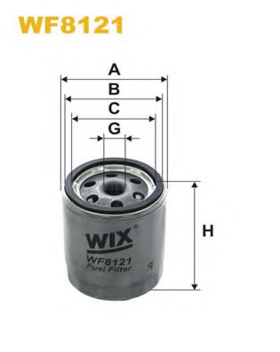 WF8121 WIX+FILTERS Fuel Supply System Fuel filter