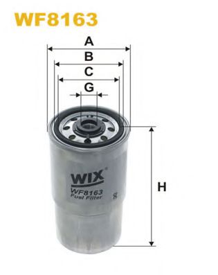WF8163 WIX+FILTERS Система подачи топлива Топливный фильтр