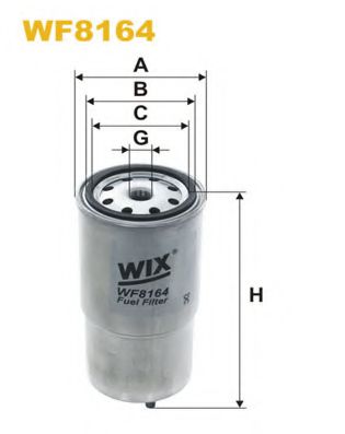 WF8164 WIX+FILTERS Fuel Supply System Fuel filter