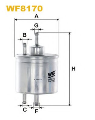 WF8170 WIX+FILTERS Fuel Supply System Fuel filter
