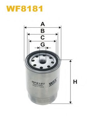 WF8181 WIX+FILTERS Fuel Supply System Fuel filter
