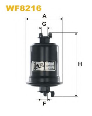 WF8216 WIX+FILTERS Fuel Supply System Fuel filter