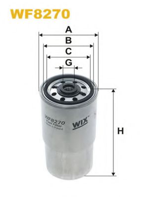 WF8270 WIX+FILTERS Fuel Supply System Fuel filter