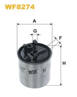 WF8274 WIX+FILTERS Fuel Supply System Fuel filter