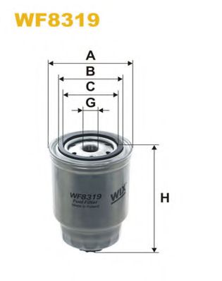 WF8319 WIX+FILTERS Fuel Supply System Fuel filter