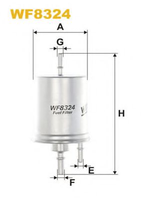 WF8324 WIX+FILTERS Fuel Supply System Fuel filter