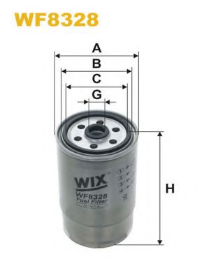 WF8328 WIX+FILTERS Система подачи топлива Топливный фильтр
