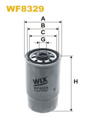 WF8329 WIX+FILTERS Система подачи топлива Топливный фильтр