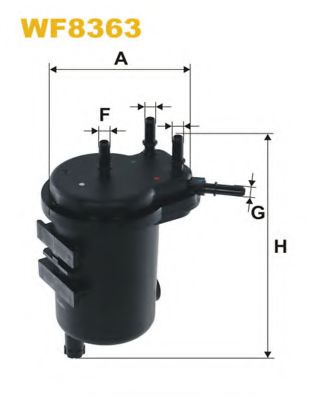 WF8363 WIX+FILTERS Fuel Supply System Fuel filter