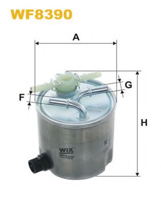 WF8390 WIX+FILTERS Fuel Supply System Fuel filter