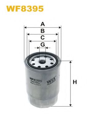 WF8395 WIX+FILTERS Fuel Supply System Fuel filter