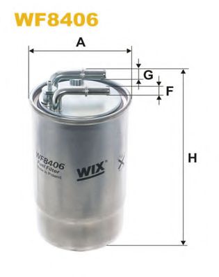 WF8406 WIX+FILTERS Fuel Supply System Fuel filter