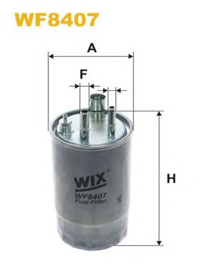 WF8407 WIX+FILTERS Fuel Supply System Fuel filter