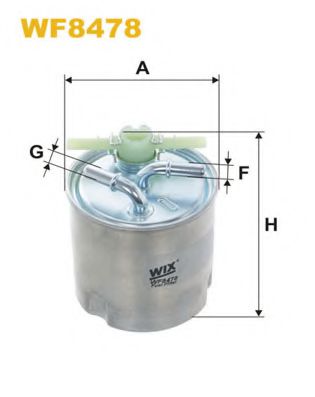 WF8478 WIX+FILTERS Fuel Supply System Fuel filter