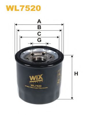 WL7520 WIX+FILTERS Lubrication Oil Filter