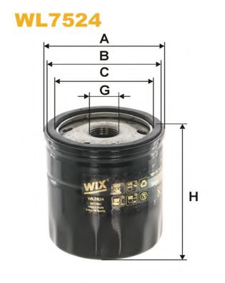 WL7524 WIX+FILTERS Lubrication Oil Filter