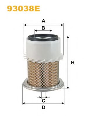 93038E WIX+FILTERS Air Supply Air Filter