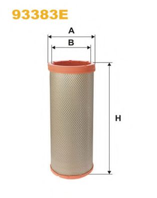 93383E WIX+FILTERS Air Supply Secondary Air Filter