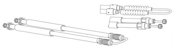 FA02201 CEF Cable, parking brake