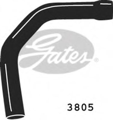 3805 GATES Cooling System Radiator Hose