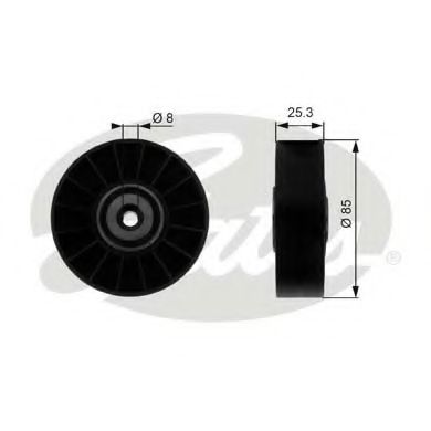 T38093 GATES Deflection/Guide Pulley, timing belt