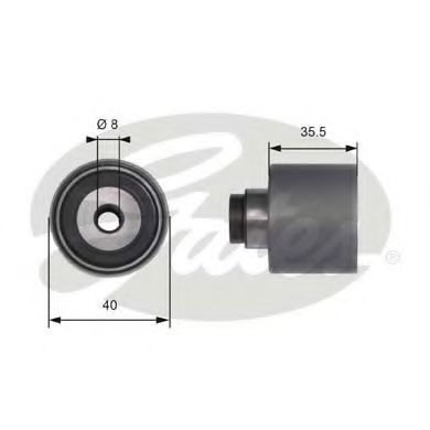 T41229 GATES Deflection/Guide Pulley, timing belt