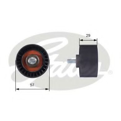 T42060 GATES Deflection/Guide Pulley, timing belt
