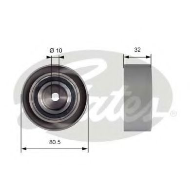 T42095 GATES Deflection/Guide Pulley, timing belt