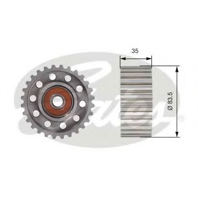 T42100 GATES Deflection/Guide Pulley, timing belt