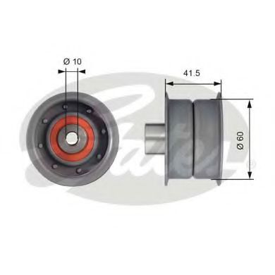 T42106 GATES Deflection/Guide Pulley, timing belt