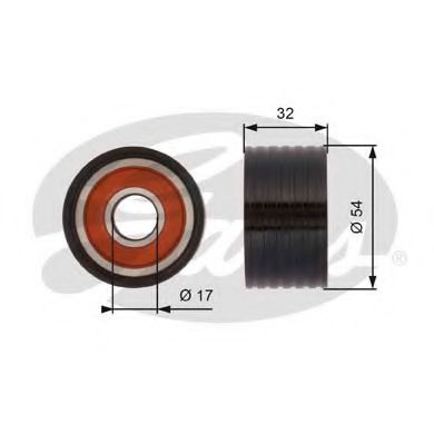 T42166 GATES Deflection/Guide Pulley, timing belt