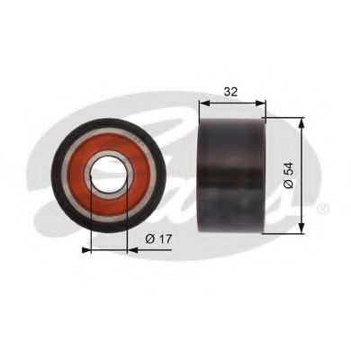 T42167 GATES Deflection/Guide Pulley, timing belt