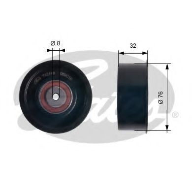 T42169 GATES Deflection/Guide Pulley, timing belt