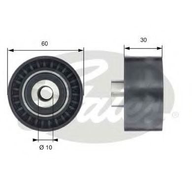 T42199 GATES Deflection/Guide Pulley, timing belt