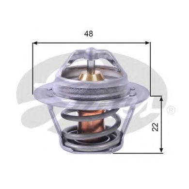 TH00391G1 GATES Cooling System Thermostat, coolant